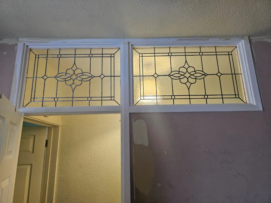 After leaded windows featured in a house.